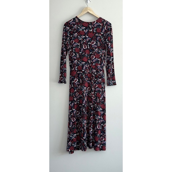 DRAPER JAMES Paisley Faux Wrap Knit Dress - Picture 6 of 12